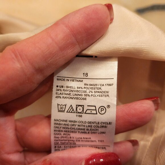 Banana Republic Women's Flannel Blazer Double Breasted Stretch Oyster Pearl Sz18 - Picture 6 of 8